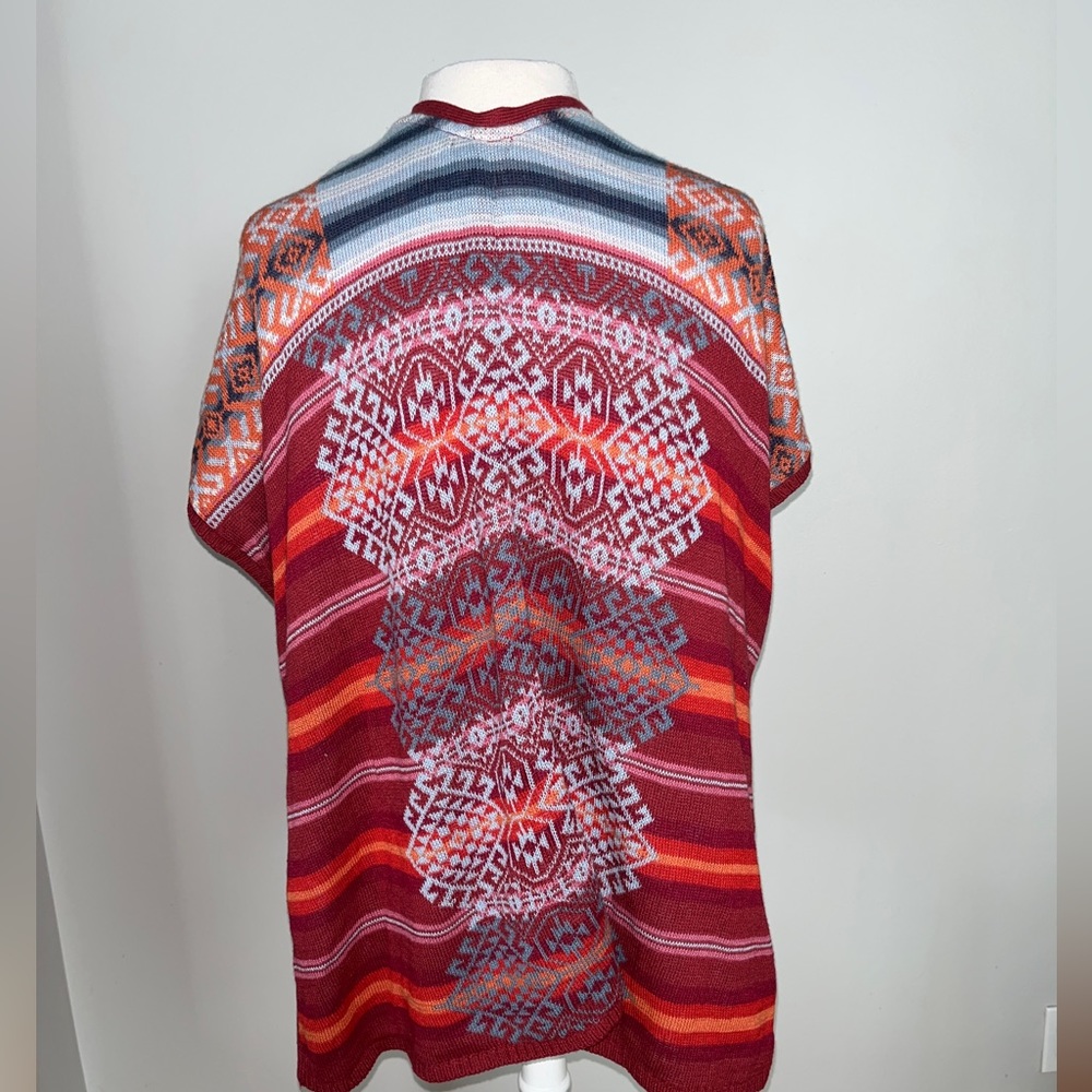 Eddie Bauer sweater sleeveless vest poncho kimono wrap
